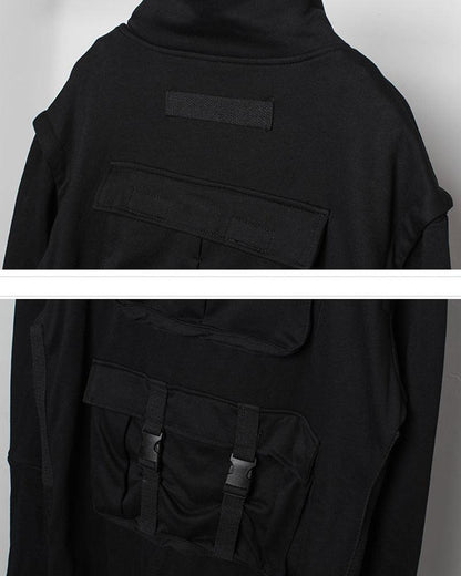 Urban Techwear Long Cargo Coat - cargo coat - Urban Techwear Long Cargo Coat for Versatile Style - View 10