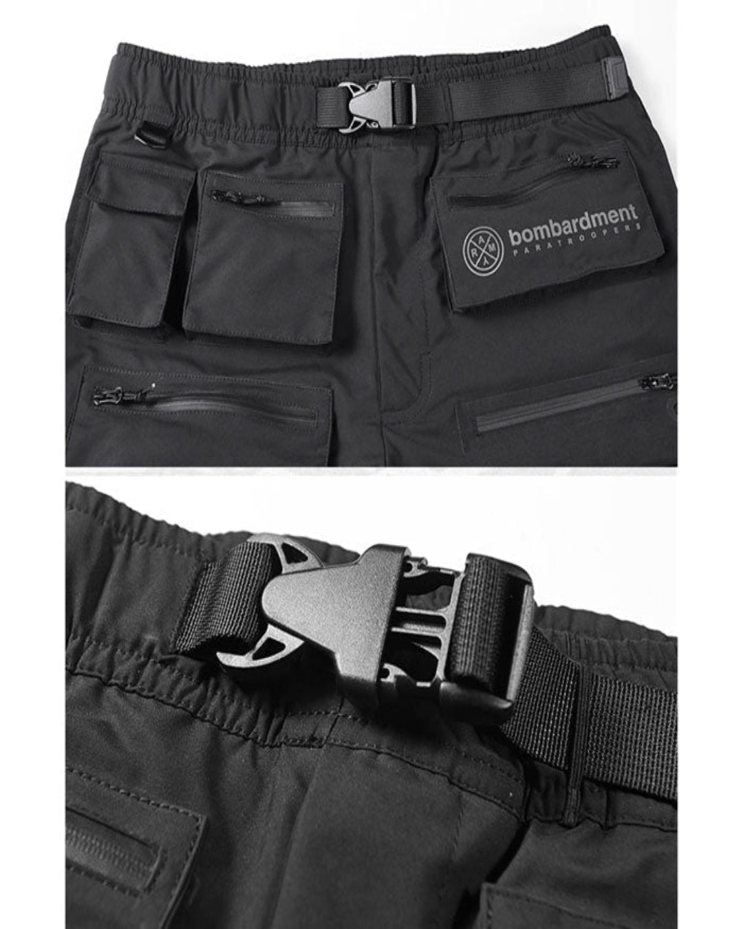 Urban Techwear Utility Shorts -  urban shorts - Urban Techwear Utility Shorts for Active City Life - View 6