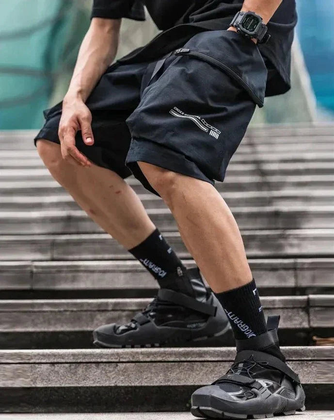 Urban Techwear Utility Shorts - stylish techwear shorts - Urban Techwear Utility Shorts for Everyday Adventures - Main view