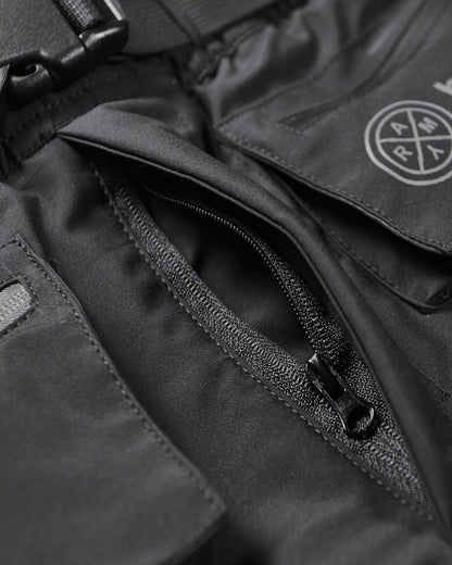 Urban Techwear Utility Shorts -  black shorts - Urban Techwear Utility Shorts for Active City Life - View 4
