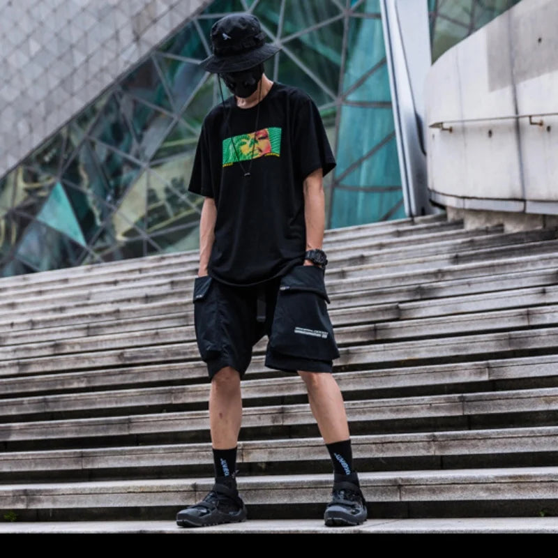 Urban Techwear Utility Shorts -  urban style - Urban Techwear Utility Shorts for Everyday Adventures - View 6