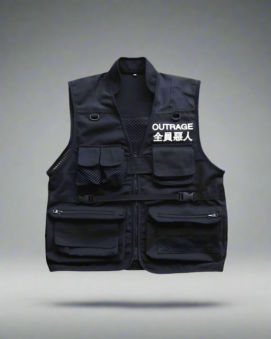 Urban Utility Cargo Vest - cargo vest - Urban Utility Cargo Vest for Stylish Organization - Main view