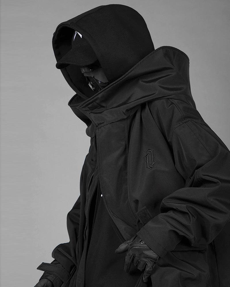 Urban Utility Layered Long Coat -  adjustable coat - Urban Utility Layered Long Coat for Unpredictable Weather - View 10