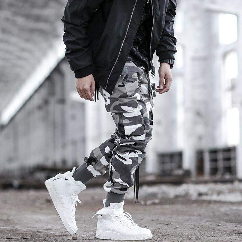 Urban Utility Ribbon Cargo Pants - cargo pants - Urban Utility Ribbon Cargo Pants for Comfort and Style - Main view