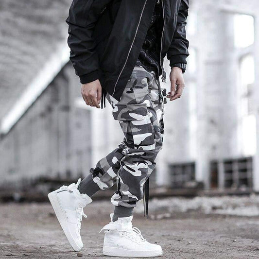 Urban Utility Ribbon Cargo Pants - cargo pants - Urban Utility Ribbon Cargo Pants for Comfort and Style - Main view