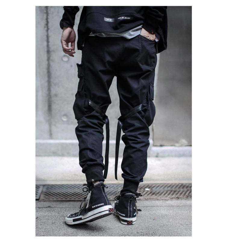 Urban Utility Ribbon Cargo Pants - comfortable cargo pants - Urban Utility Ribbon Cargo Pants for Comfort and Style - View 2