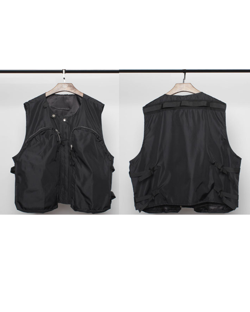 Urban Utility Zipper Vest - comfy vest - Urban Utility Zipper Vest for Everyday Comfort - View 8