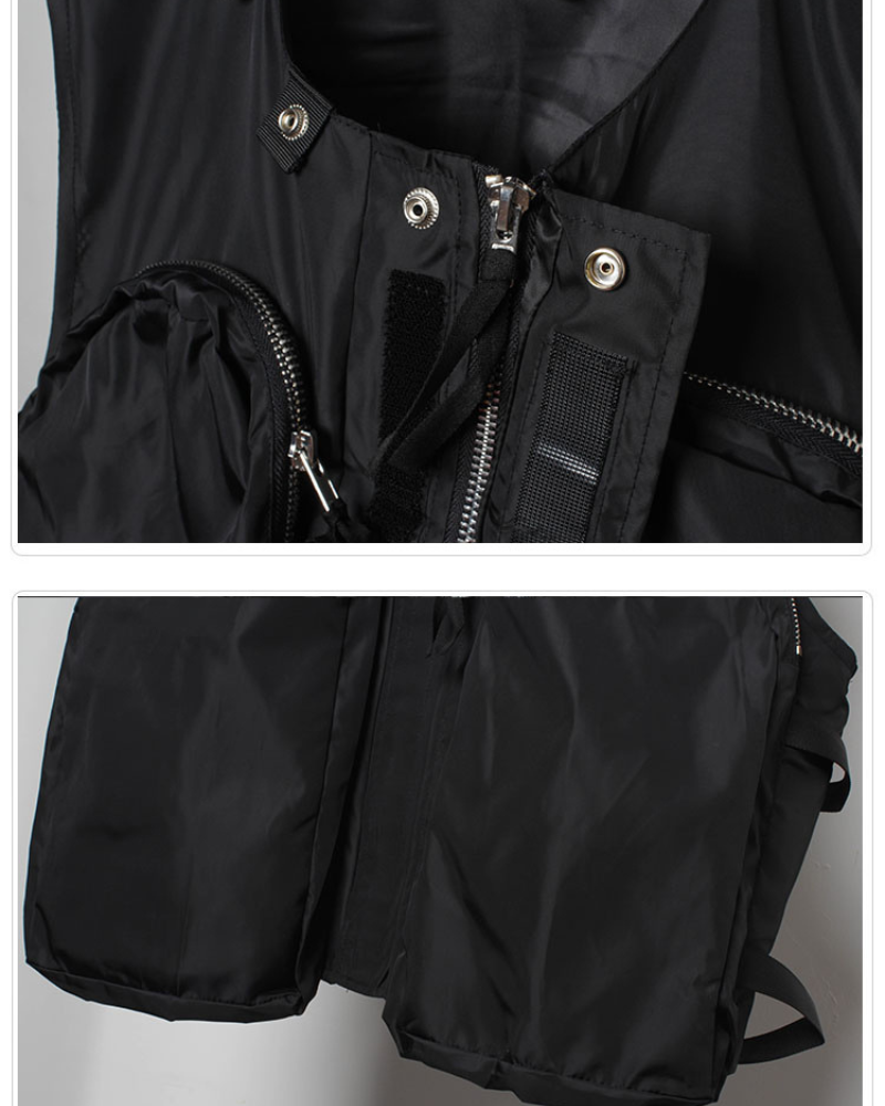 Urban Utility Zipper Vest -  durable vest - Urban Utility Zipper Vest for Everyday Comfort - View 11