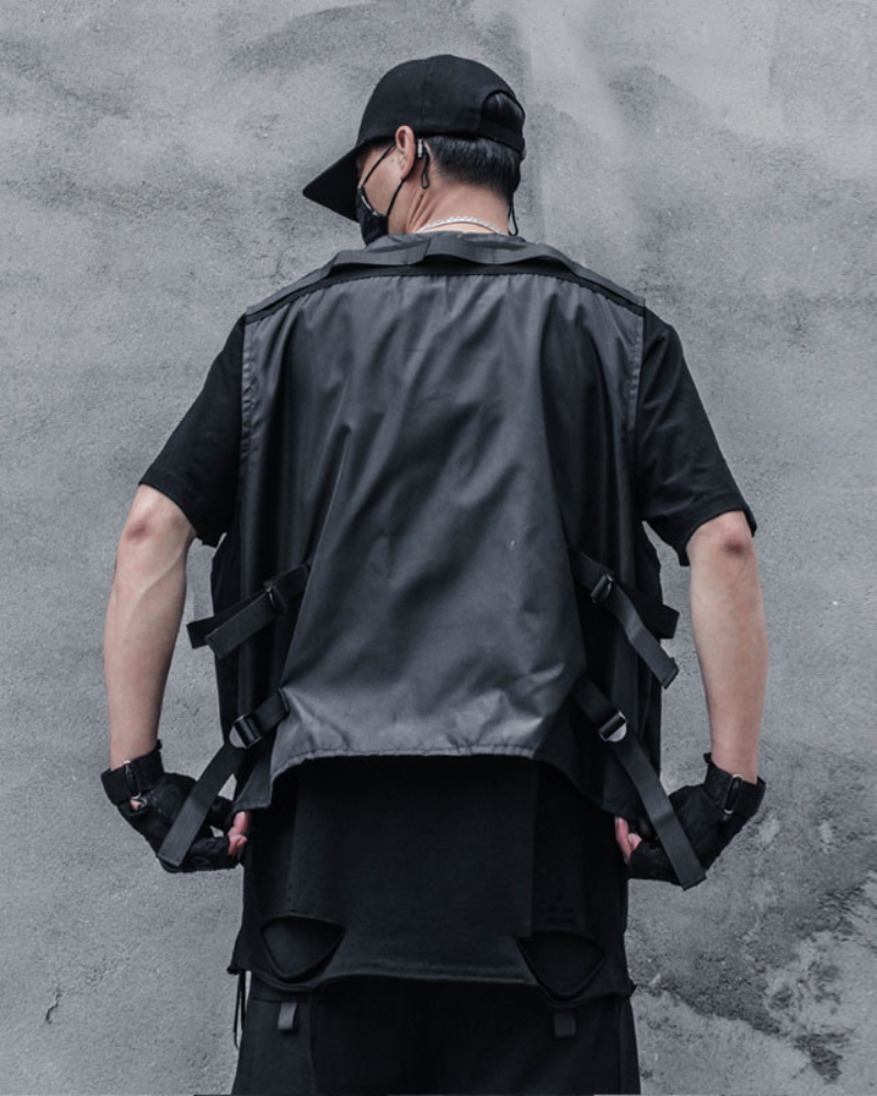 Urban Utility Zipper Vest -  durable vest - Urban Utility Zipper Vest for Everyday Comfort - View 4