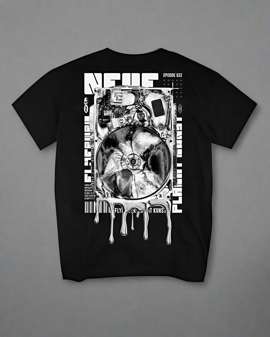 Urban Vibe Cotton Tee - techwear clothing - Urban Vibe Cotton Tee - Futuristic Techwear Style - View 2