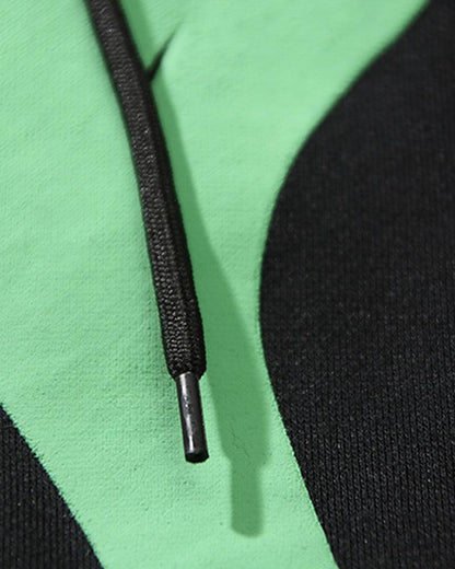 Urban Vibe Graffiti Hoodie -  urban street style - Urban Techwear Hoodie in Black and Gray - View 8