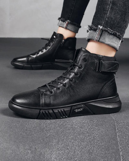 Urban Waterproof Leather Kicks -  breathable shoes - Urban Waterproof Leather Kicks for Summer Comfort - View 4