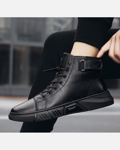 Urban Waterproof Leather Kicks -  casual shoes - Urban Waterproof Leather Kicks for Summer Comfort - View 5