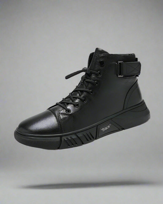 Urban Waterproof Leather Kicks - summer footwear - Urban Waterproof Leather Kicks for Summer Comfort - Main view