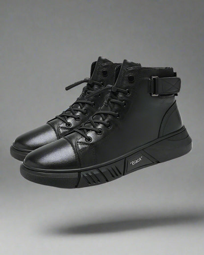 Urban Waterproof Leather Kicks - Summer Techwear - Urban Waterproof Leather Kicks for Summer Comfort - View 2