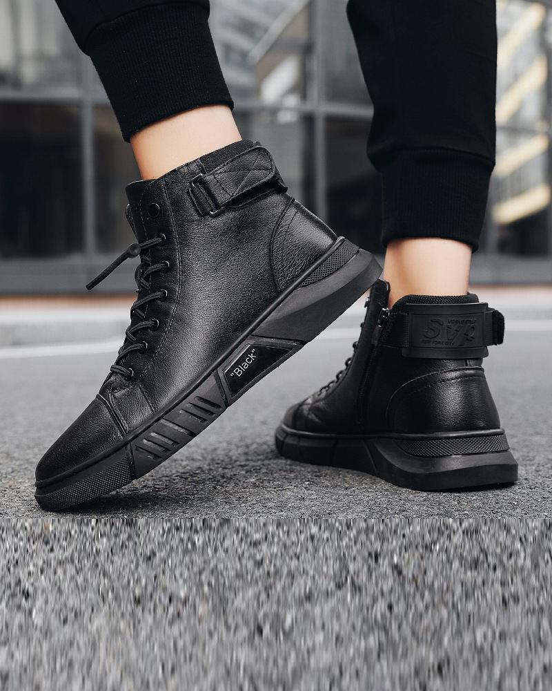 Urban Waterproof Leather Kicks - waterproof shoes - Urban Waterproof Leather Kicks for Summer Comfort - View 3