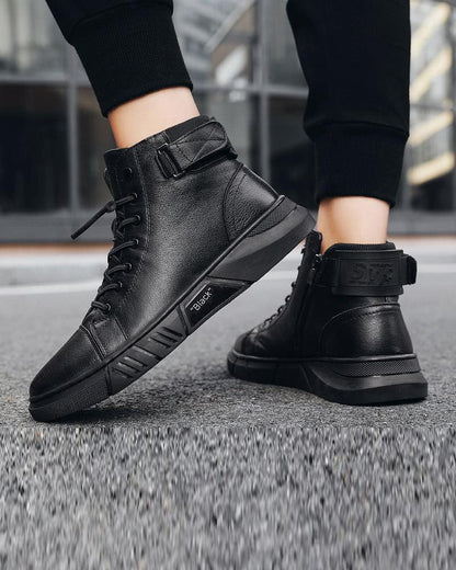 Urban Waterproof Leather Kicks - waterproof shoes - Urban Waterproof Leather Kicks for Summer Comfort - View 3