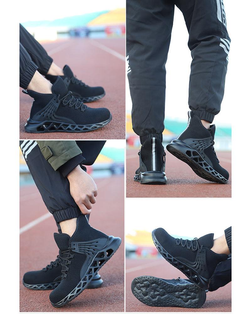 Urban Woven Tech Sneakers -  black sneakers - Urban Woven Tech Sneakers - Versatile and Comfortable - View 4