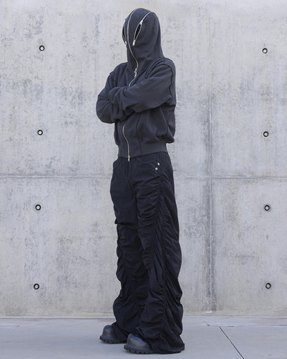Urban Zip-Up Mask Hoodie -  techwear - Urban Zip-Up Mask Hoodie for Comfort and Style - View 6