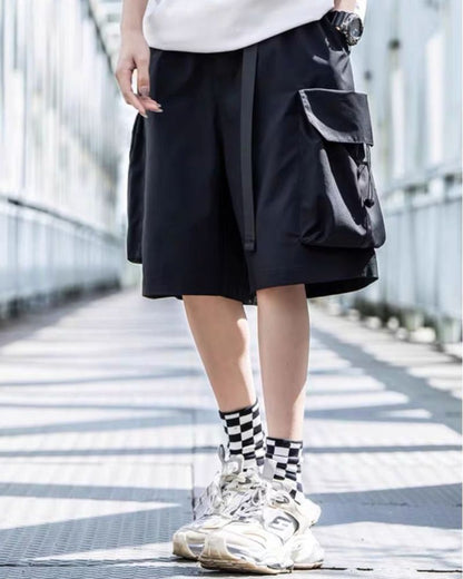 Utility Cargo Shorts with Pockets - cargo shorts - Utility Cargo Shorts for Urban Adventures - View 2