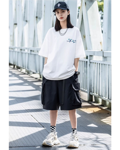 Utility Cargo Shorts with Pockets -  techwear shorts - Utility Cargo Shorts for Urban Adventures - View 6