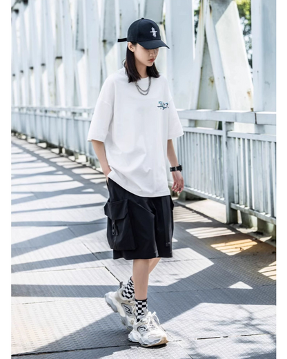 Utility Cargo Shorts with Pockets -  urban wear - Utility Cargo Shorts for Urban Adventures - View 7