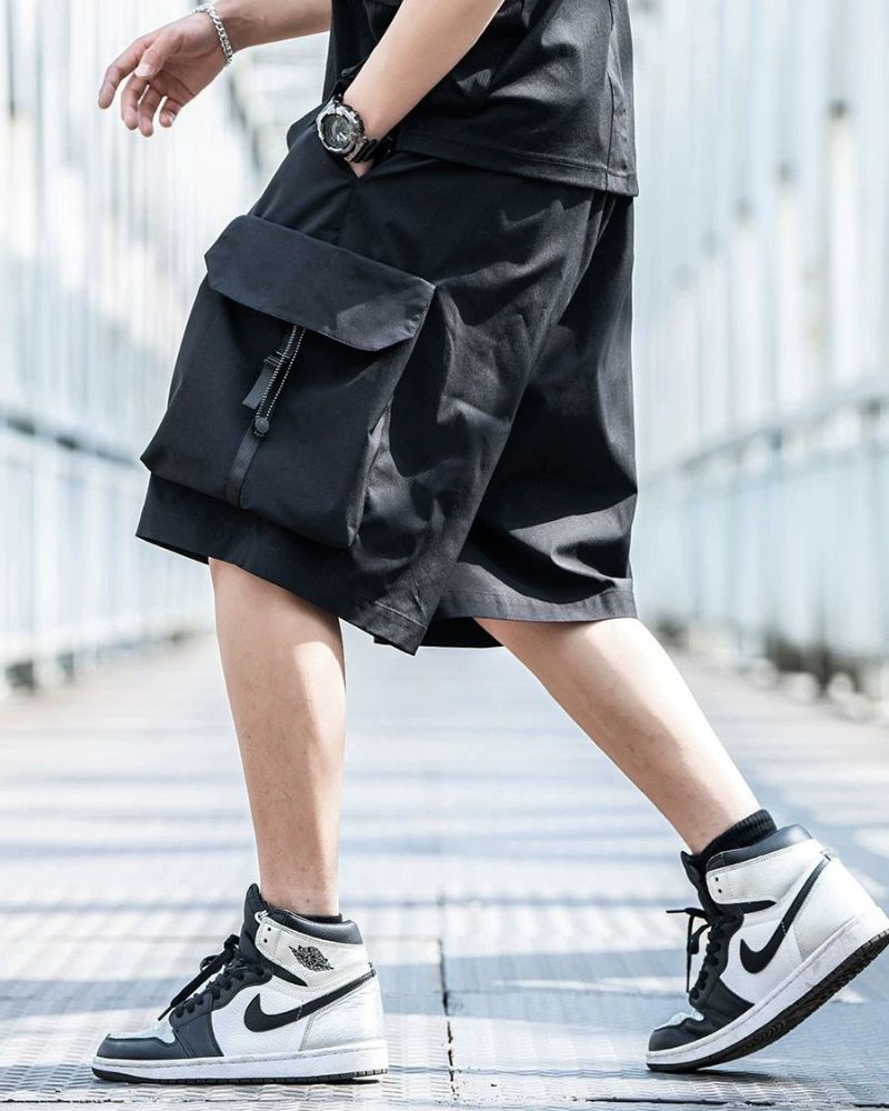 Utility Cargo Shorts with Pockets -  outdoor shorts - Utility Cargo Shorts for Urban Adventures - View 4