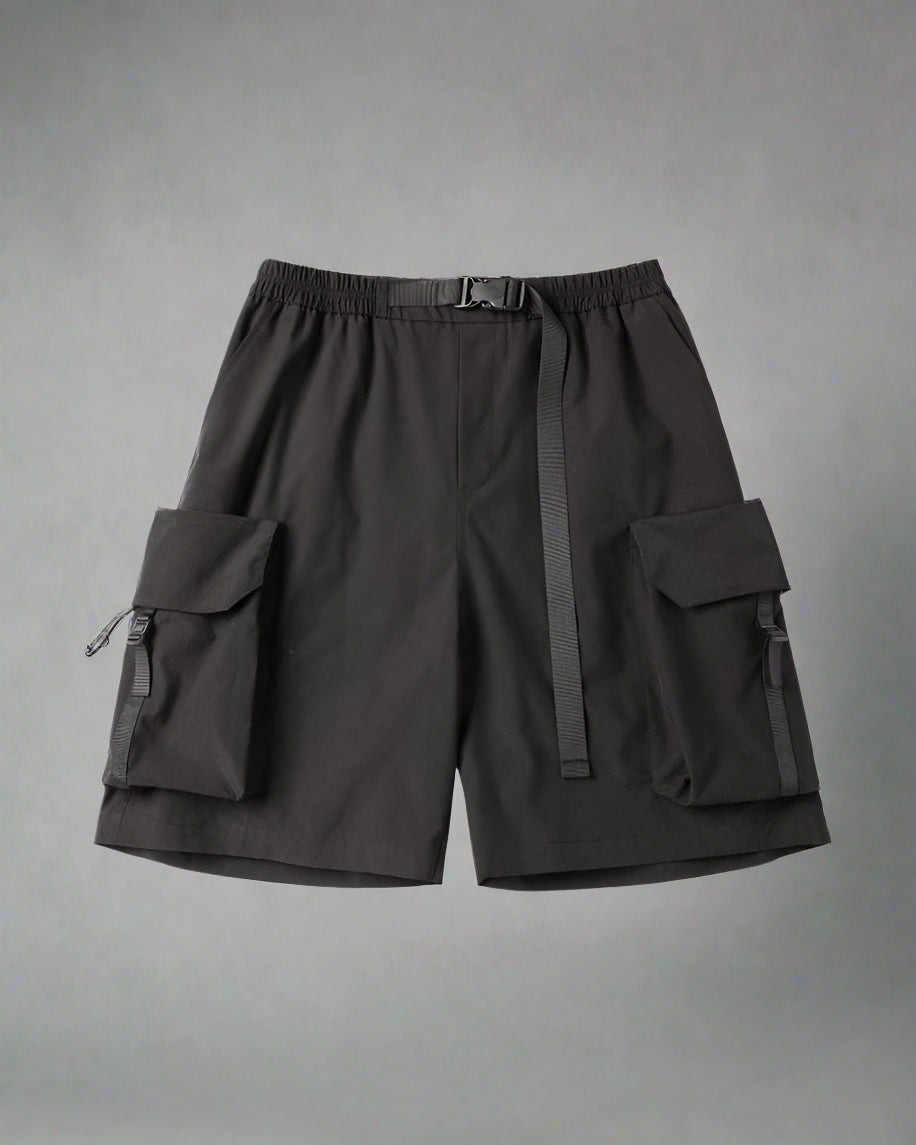 Utility Cargo Shorts with Pockets - black cargo shorts - Utility Cargo Shorts for Urban Adventures - View 8