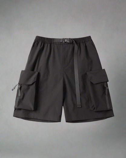 Utility Cargo Shorts with Pockets - black cargo shorts - Utility Cargo Shorts for Urban Adventures - View 8