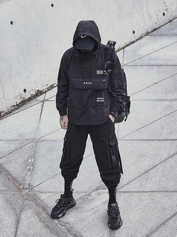 Utility Hooded Jacket with Pockets -  functional pockets jacket - Utility Hooded Jacket with Pockets for Everyday Wear - View 6