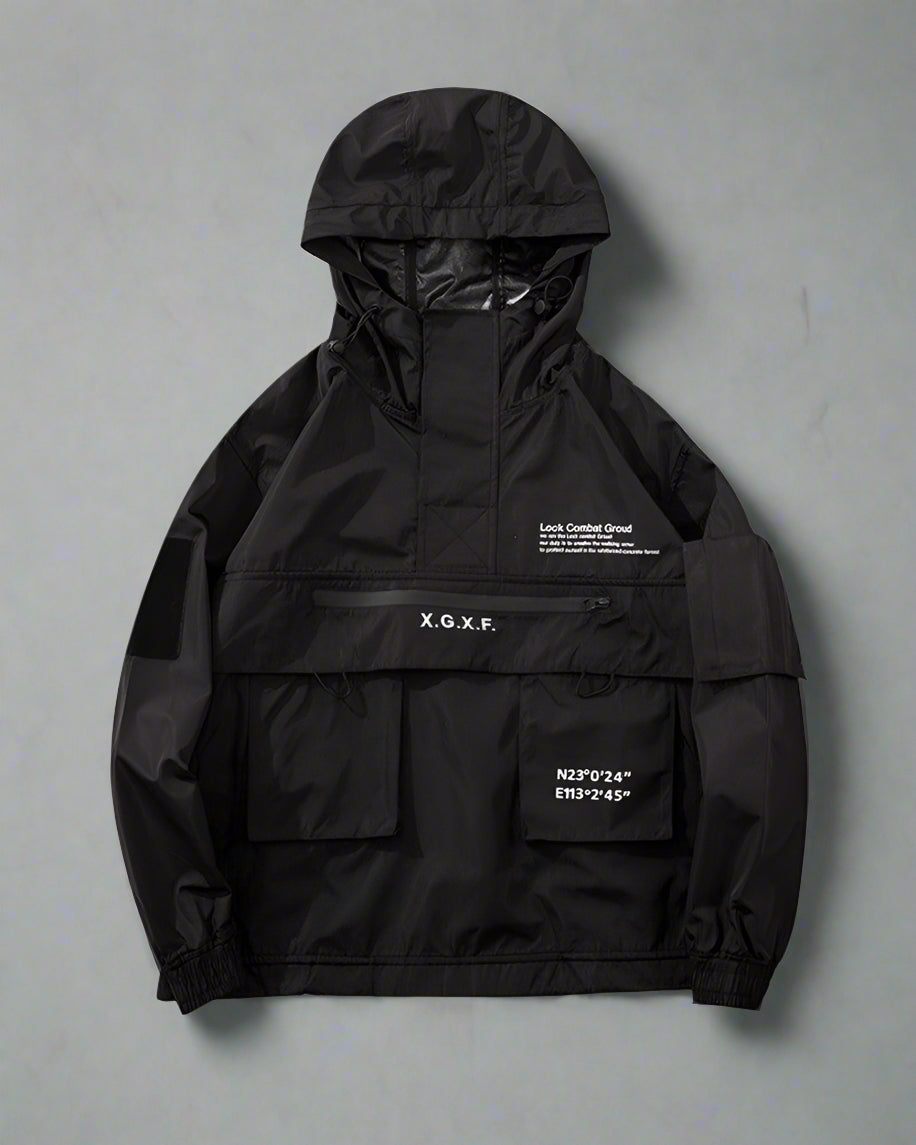 Utility Hooded Jacket with Pockets -  outdoor jacket - Utility Hooded Jacket with Pockets for Everyday Wear - View 7