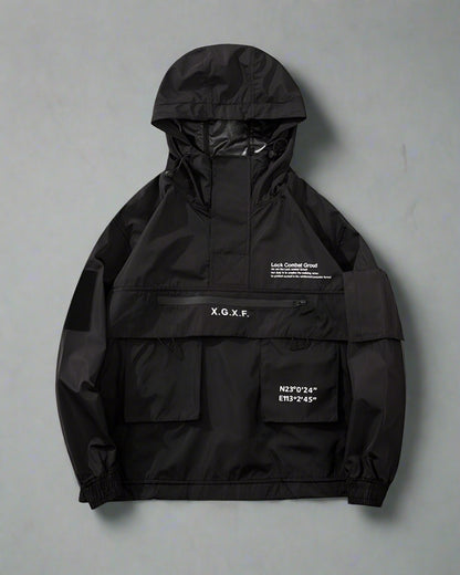 Utility Hooded Jacket with Pockets -  outdoor jacket - Utility Hooded Jacket with Pockets for Everyday Wear - View 7