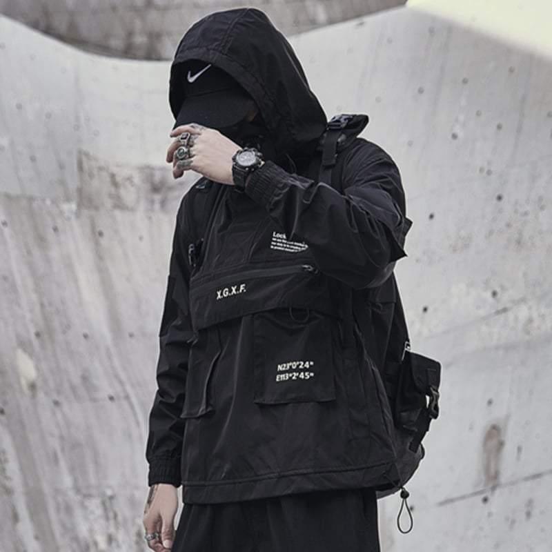 Utility Hooded Jacket with Pockets - hooded jacket - Utility Hooded Jacket with Pockets for Everyday Wear - Main view