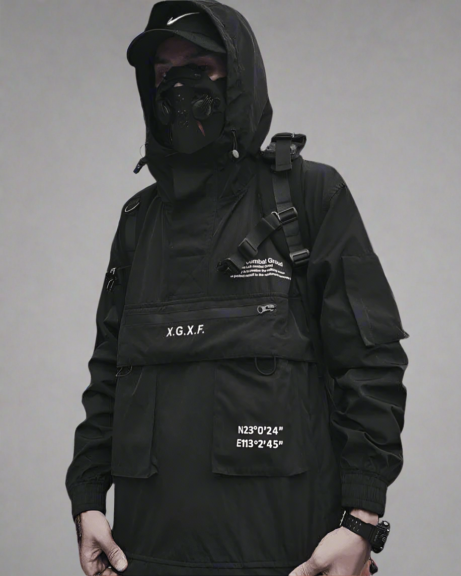 Utility Hooded Jacket with Pockets - stylish hooded jacket - Utility Hooded Jacket with Pockets for Everyday Wear - View 2