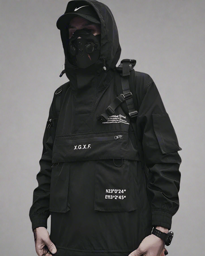 Utility Hooded Jacket with Pockets - stylish hooded jacket - Utility Hooded Jacket with Pockets for Everyday Wear - View 2