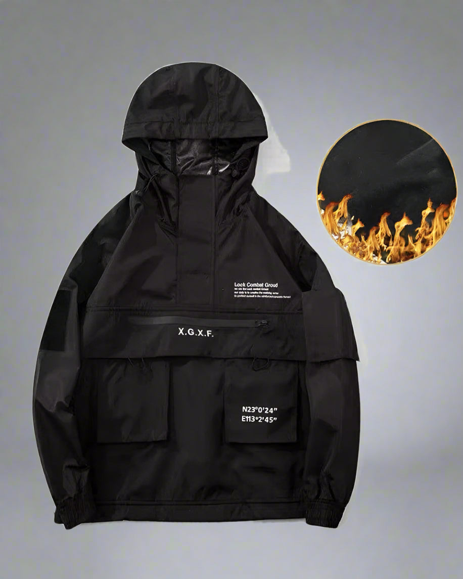 Utility Hooded Jacket with Pockets -  stylish jacket - Utility Hooded Jacket with Pockets for Everyday Wear - View 8