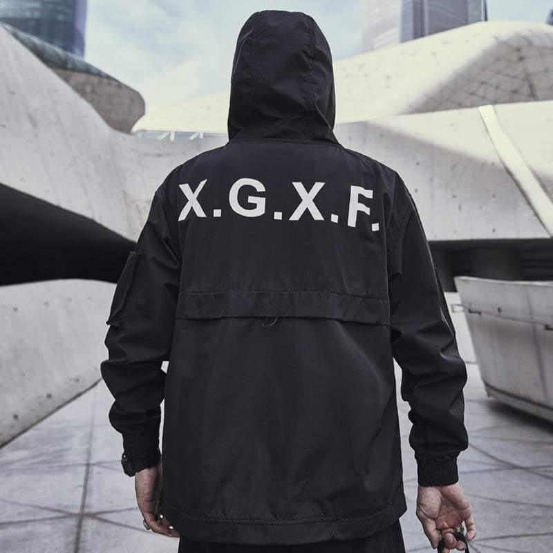 Utility Hooded Jacket with Pockets -  adjustable hood jacket - Utility Hooded Jacket with Pockets for Everyday Wear - View 3