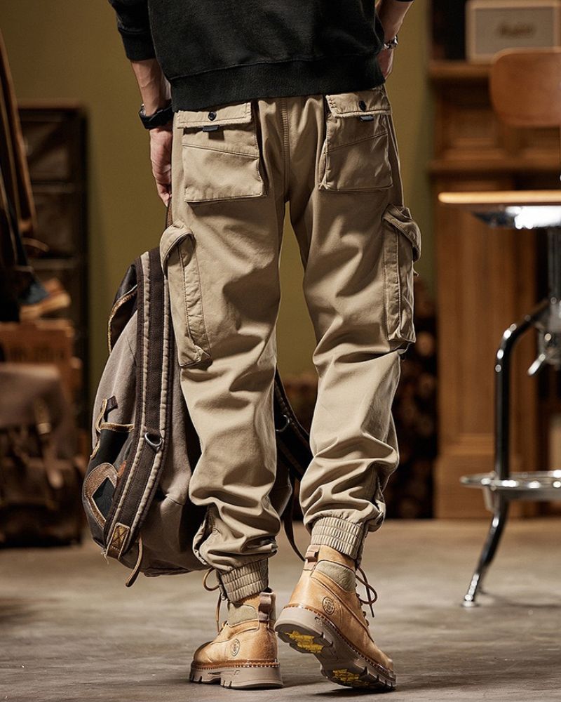 Utility-Ready Cargo Pants - cargo pants - Stylish Cargo Pants with Functional Pockets - View 9