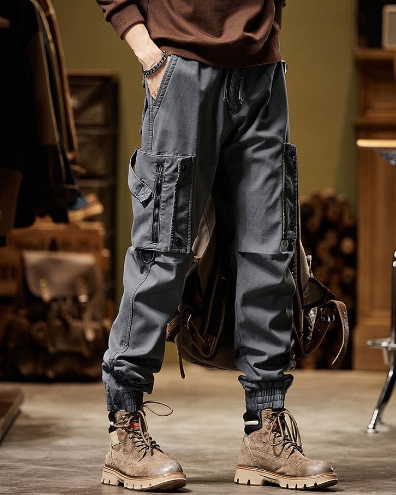 Utility-Ready Cargo Pants -  urban adventure pants - Stylish Cargo Pants with Functional Pockets - View 7