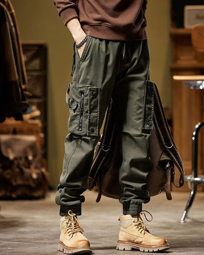 Utility-Ready Cargo Pants -  urban style - Stylish Cargo Pants with Functional Pockets - View 8