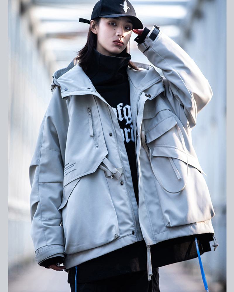 Versatile 3-in-1 Winter Jacket -  techwear jacket - Versatile 3-in-1 Winter Jacket for Urban Exploration - View 6