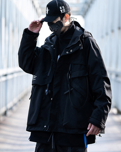Versatile 3-in-1 Winter Jacket - winter techwear - Versatile 3-in-1 Winter Jacket for Urban Exploration - View 3