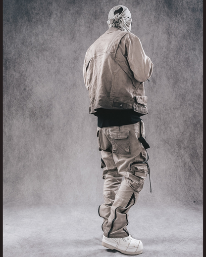 Versatile 3D Cut Cargo Pants -  outdoor pants - Comfortable 3D Cut Cargo Pants in Apricot - View 6