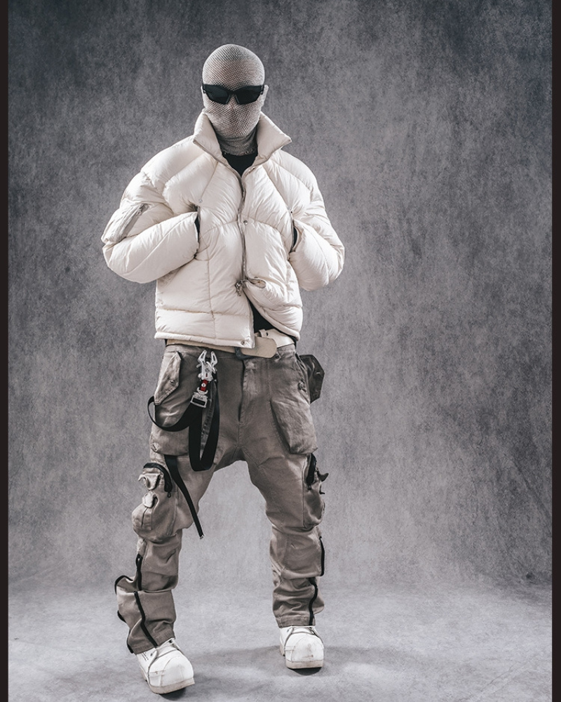 Versatile 3D Cut Cargo Pants -  outdoor utility pants - Comfortable 3D Cut Cargo Pants in Apricot - View 7