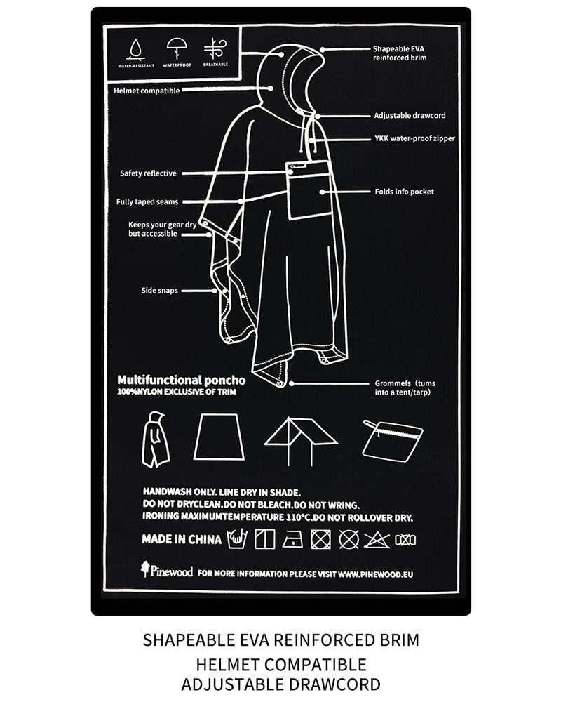 Versatile 3L Rain Poncho - rain poncho - 3L Rain Poncho for All Your Outdoor Adventures - View 16