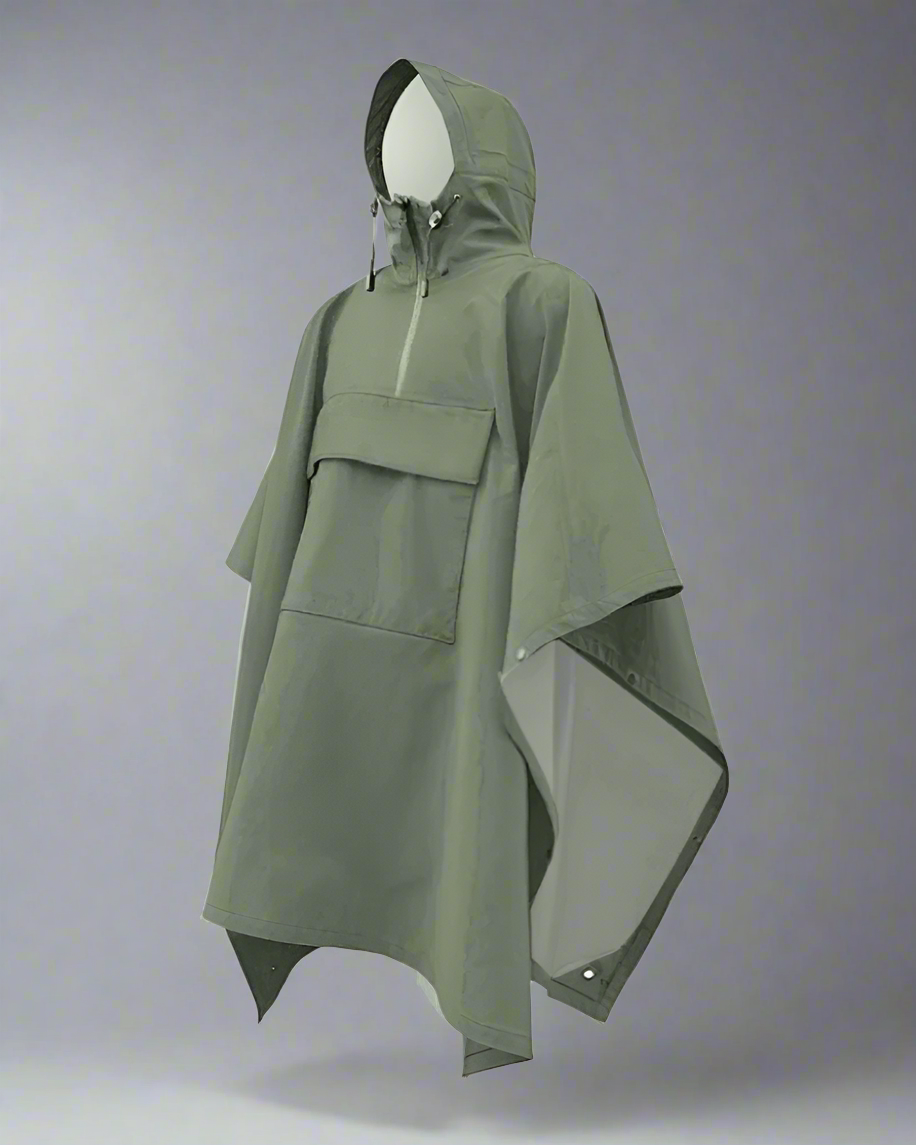 Versatile 3L Rain Poncho -  outdoor gear - 3L Rain Poncho for All Your Outdoor Adventures - View 5