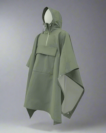 Versatile 3L Rain Poncho -  outdoor gear - 3L Rain Poncho for All Your Outdoor Adventures - View 5