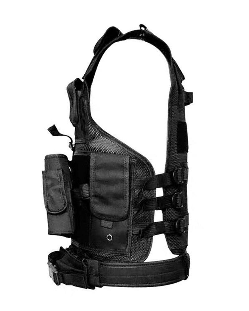 Versatile Adventure Utility Vest -  black vest - Functional Black Adventure Utility Vest with Storage - View 10