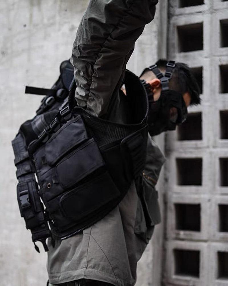 Versatile Adventure Utility Vest -  black vest - Functional Black Adventure Utility Vest with Storage - View 3