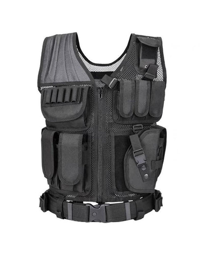 Versatile Adventure Utility Vest -  durable outdoor vest - Functional Black Adventure Utility Vest with Storage - View 11